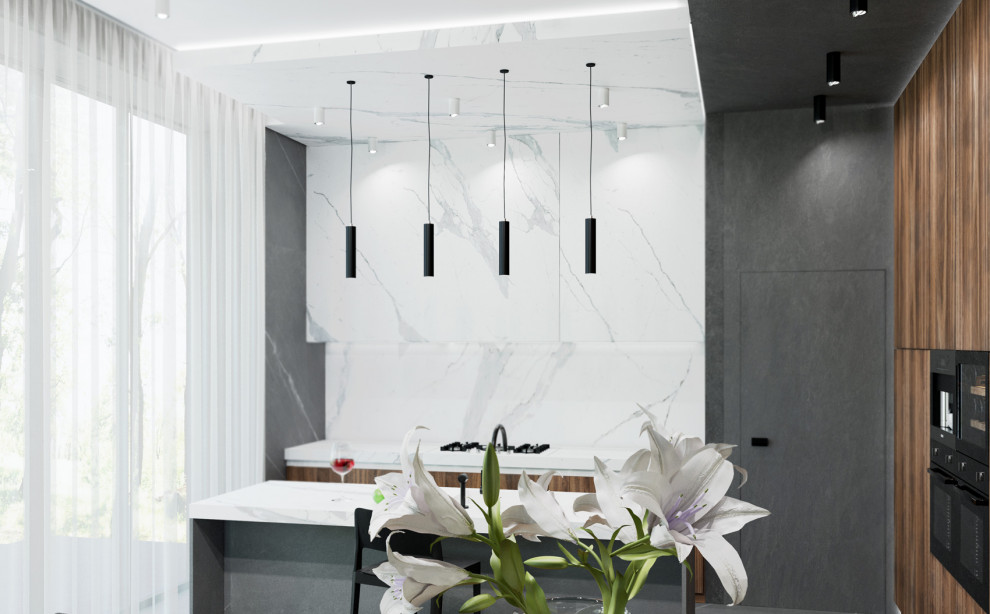 Villa in stile moderno minimalismo 2019.