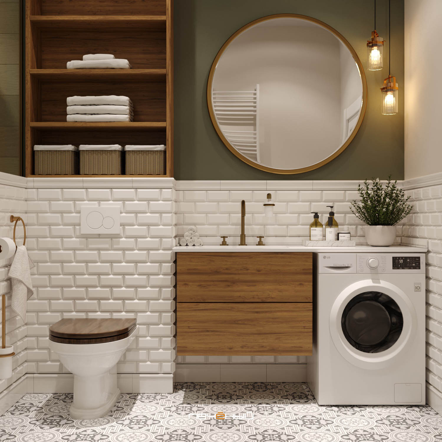 Санузел из 50 лучших интерьеров