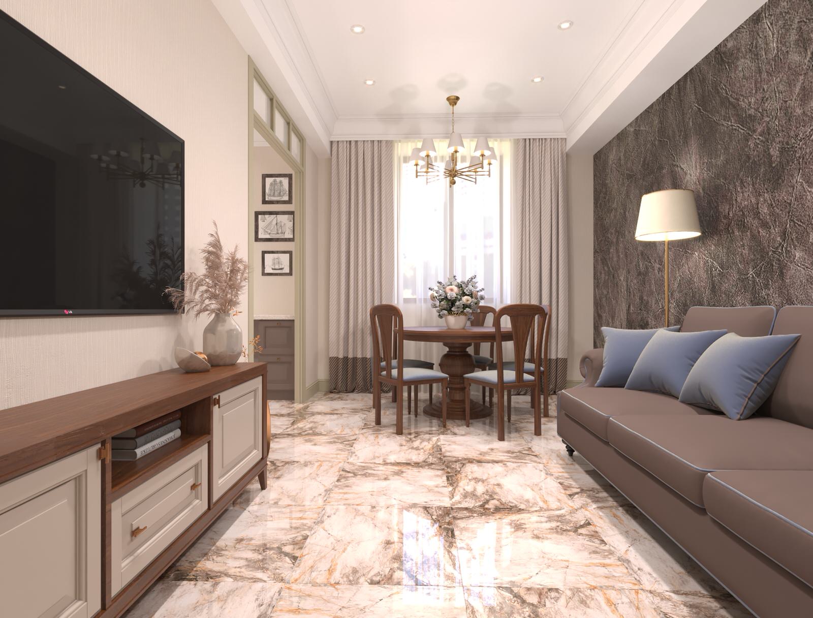 Дизайн-проект интерьера трехкомнатной квартиры .Новосибирск.