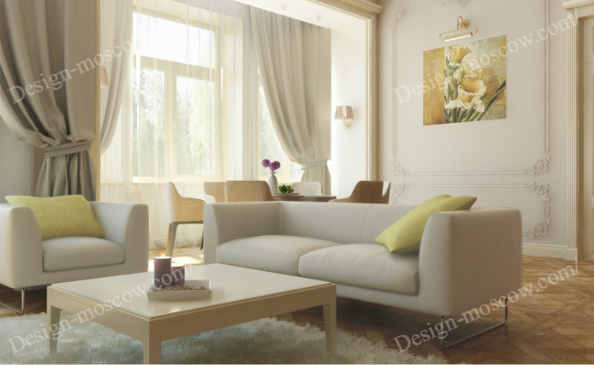 Бежевый интерьер