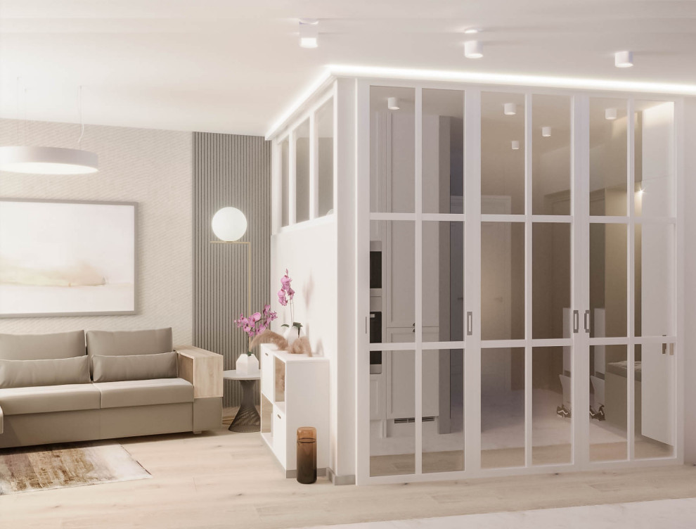 Квартира в современном стиле с теплыми тонами и уютной атмосферой