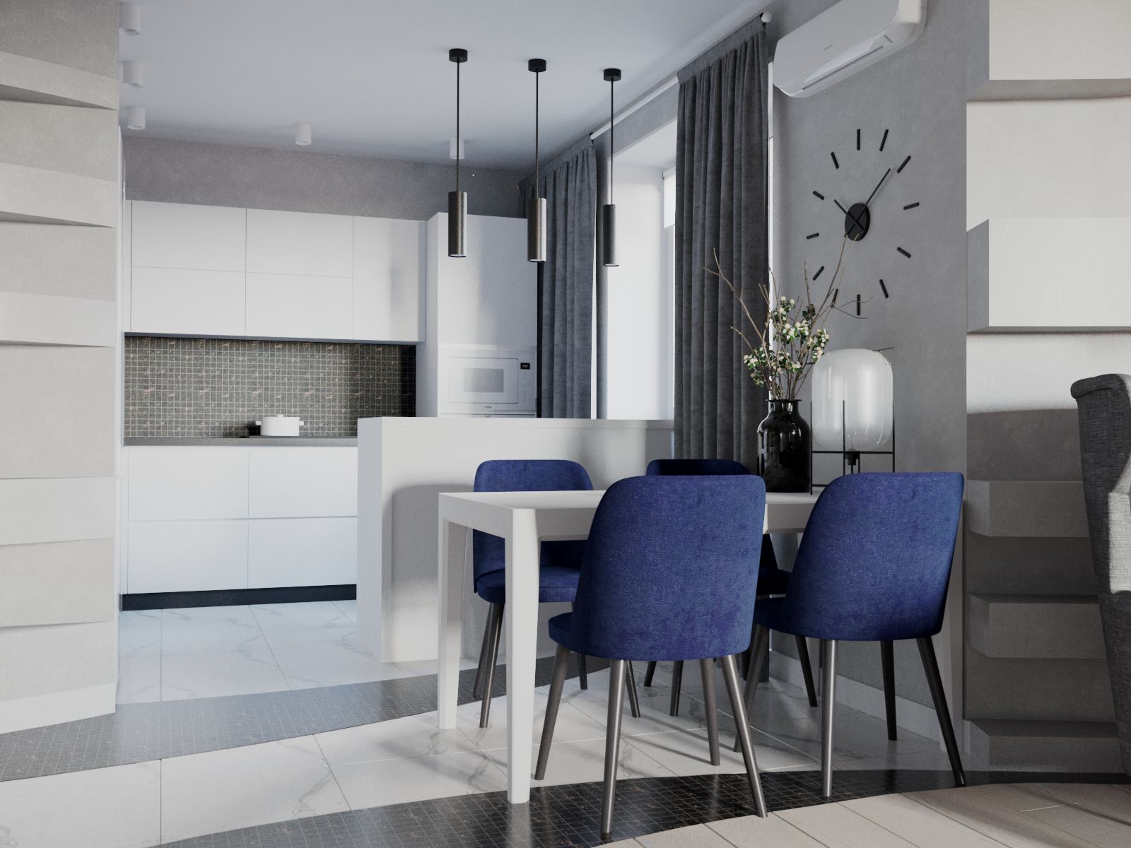 Редизайн кухни гостиной