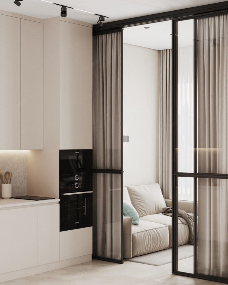 Дизайн проект 1 комнатной квартиры - ЖК Прокшино