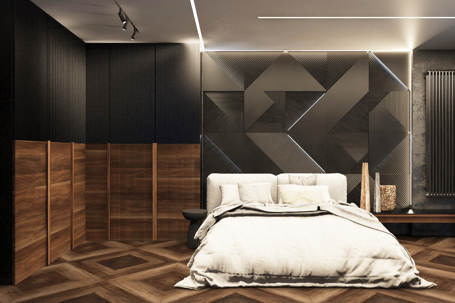 Дизайн интерьера двух комнатной квартиры. Спальня. Краснодарский край