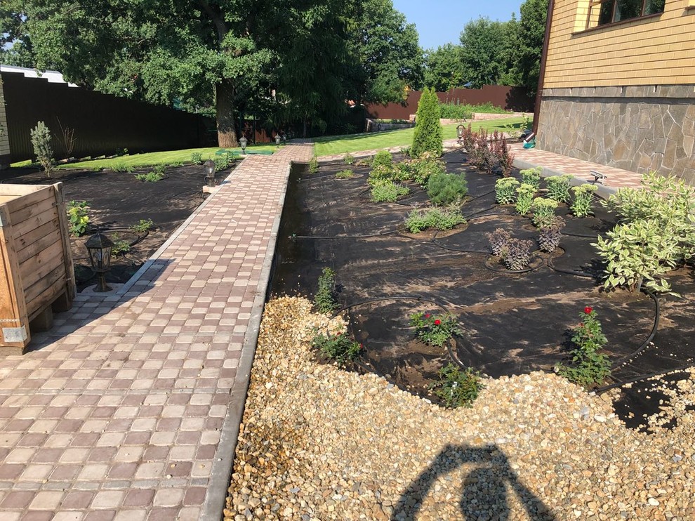 Ландшафтные работы, монтаж системы автополива с. Федоровка №2, в г. Тольятти