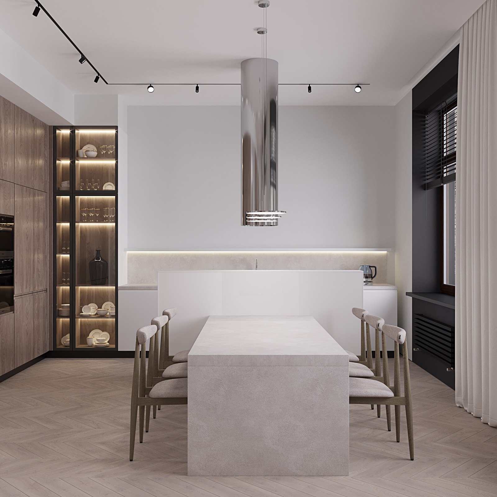 Дизайн интерьера квартиры 160м2 в Хамовниках