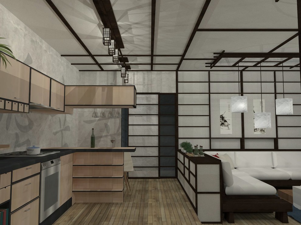 Обложка проекта: Интерьер в японском стиле