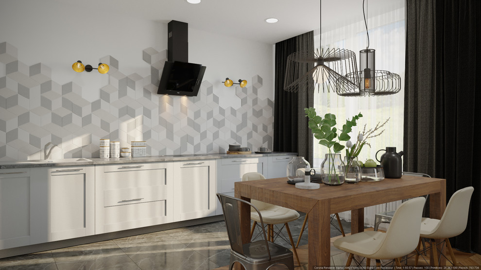 Скандинавский интерьер 130 м.кв ЖК Наследие