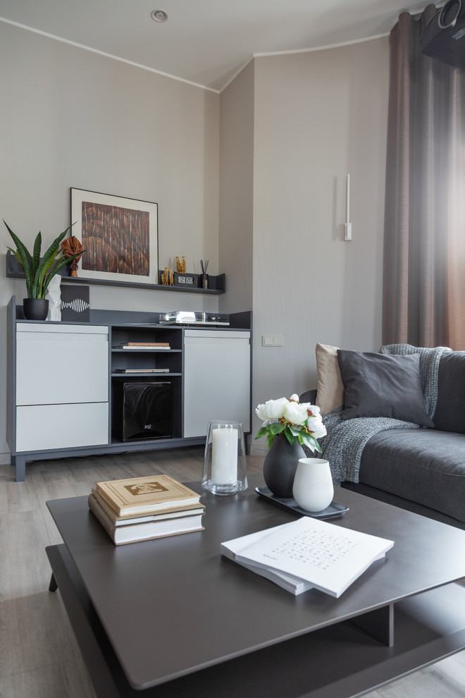 Интерьер двухуровневой квартиры в Калининграде.