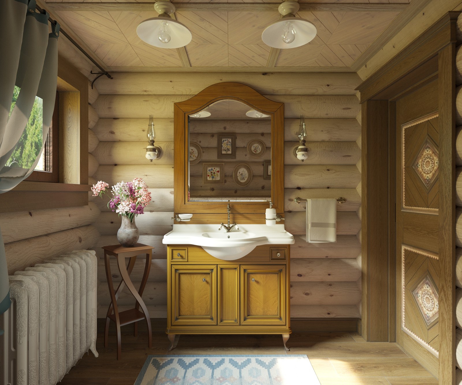 Баня из рубленного бревна