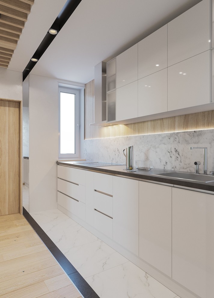 Обложка проекта: Визуализация кухни и гостинной в современном стиле для студии kv-design