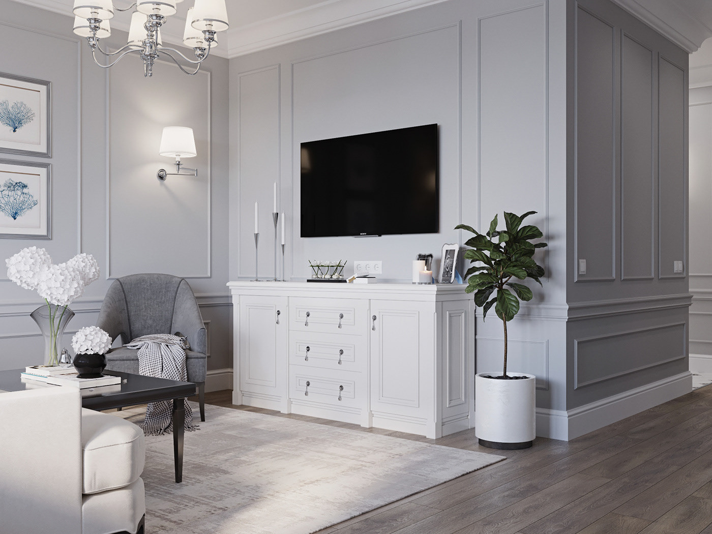 Интерьер Американская классика