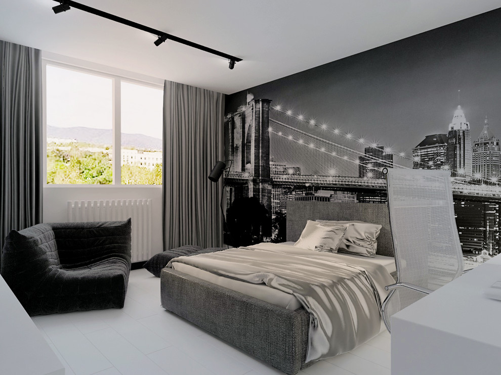 Комфорт и изящество черно-белого интерьера