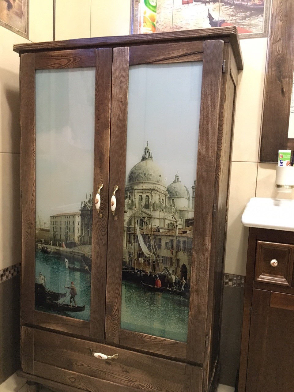 Фотопечать на стекле, тема "Венеция"