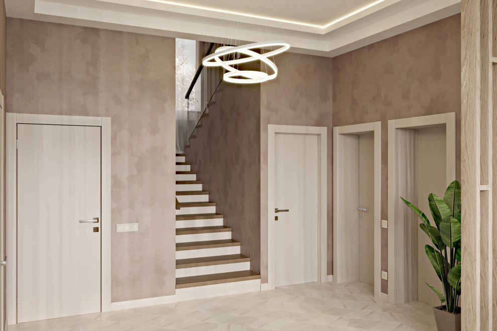 Дом - 130 м2. Кухня - гостиная - холл №1