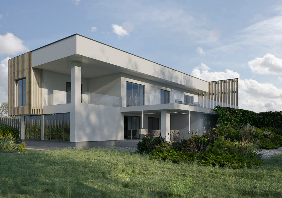 Современный небольшой сад в Воронежской области