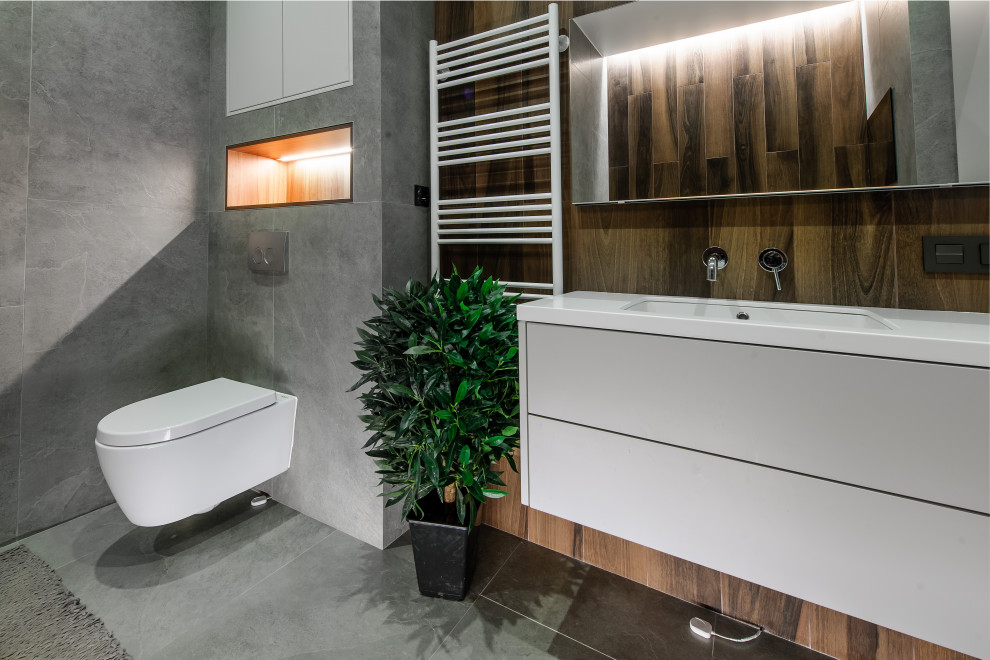 Ванная комната. Дизайн проект квартиры на Петровском острове