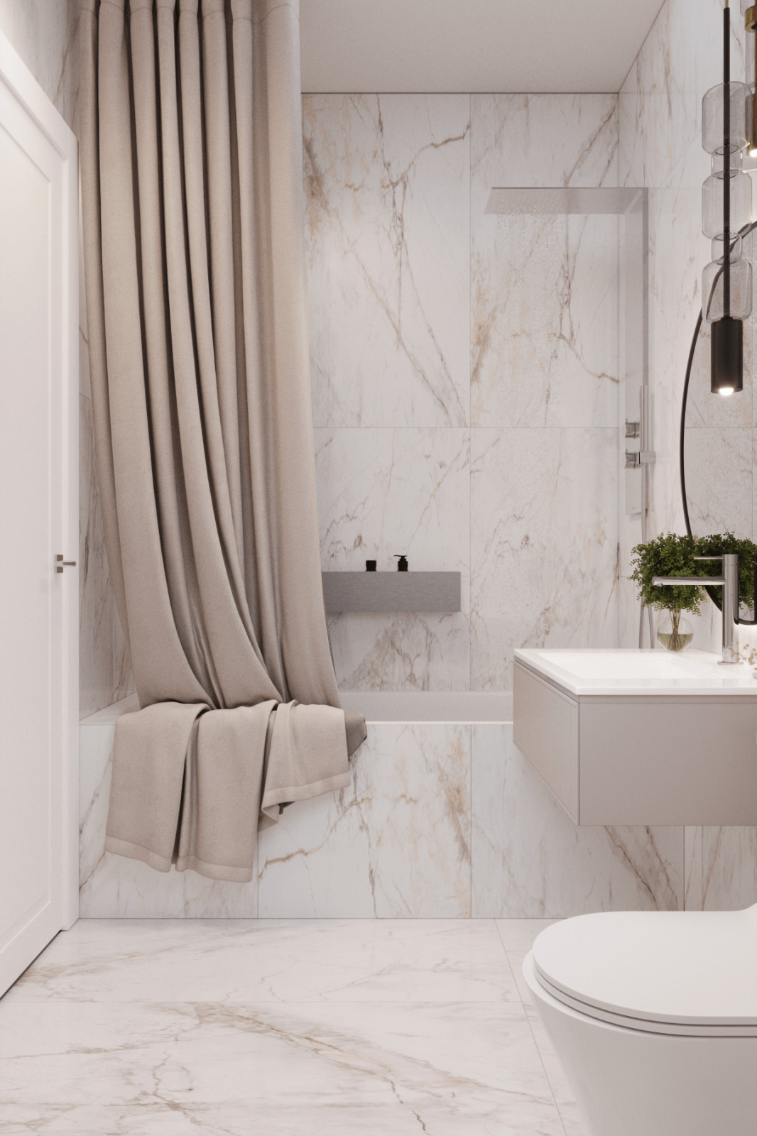 Дизайн-проект квартиры 58м² в ЖК Домашний