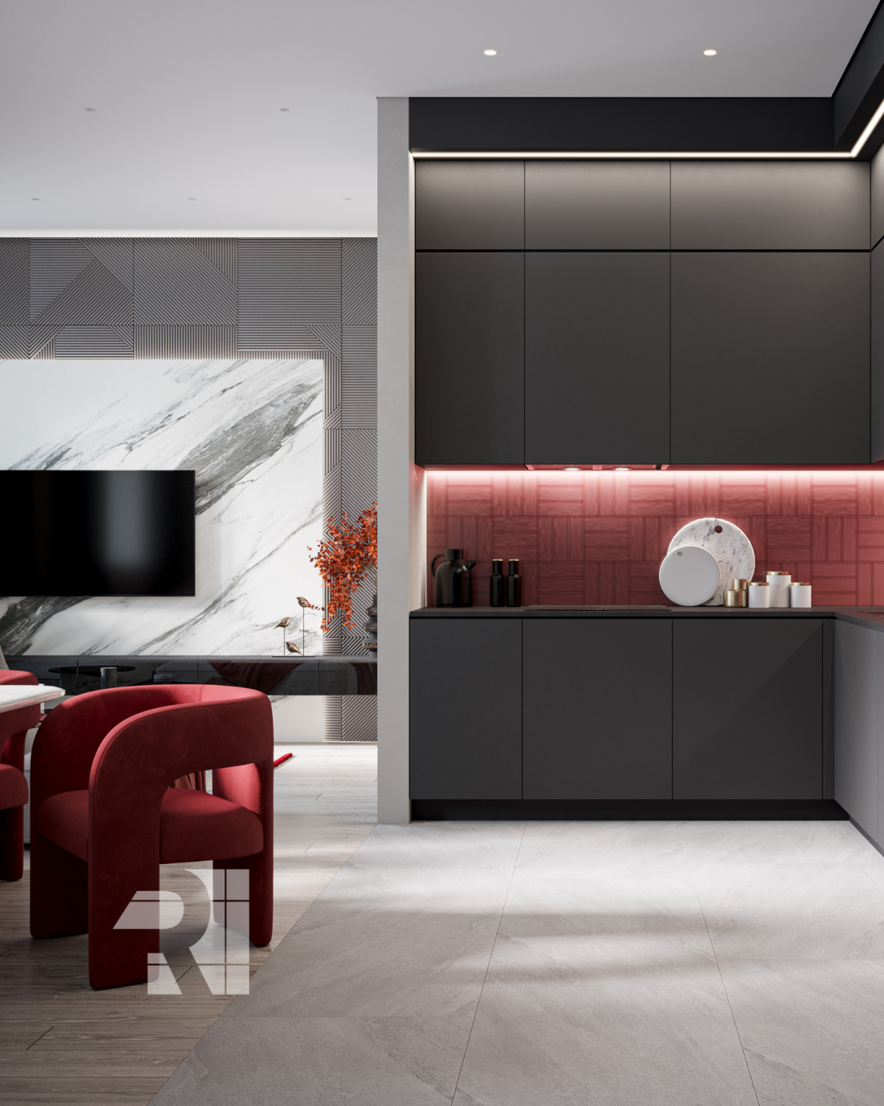 Современный стиль с элементами ар-деко