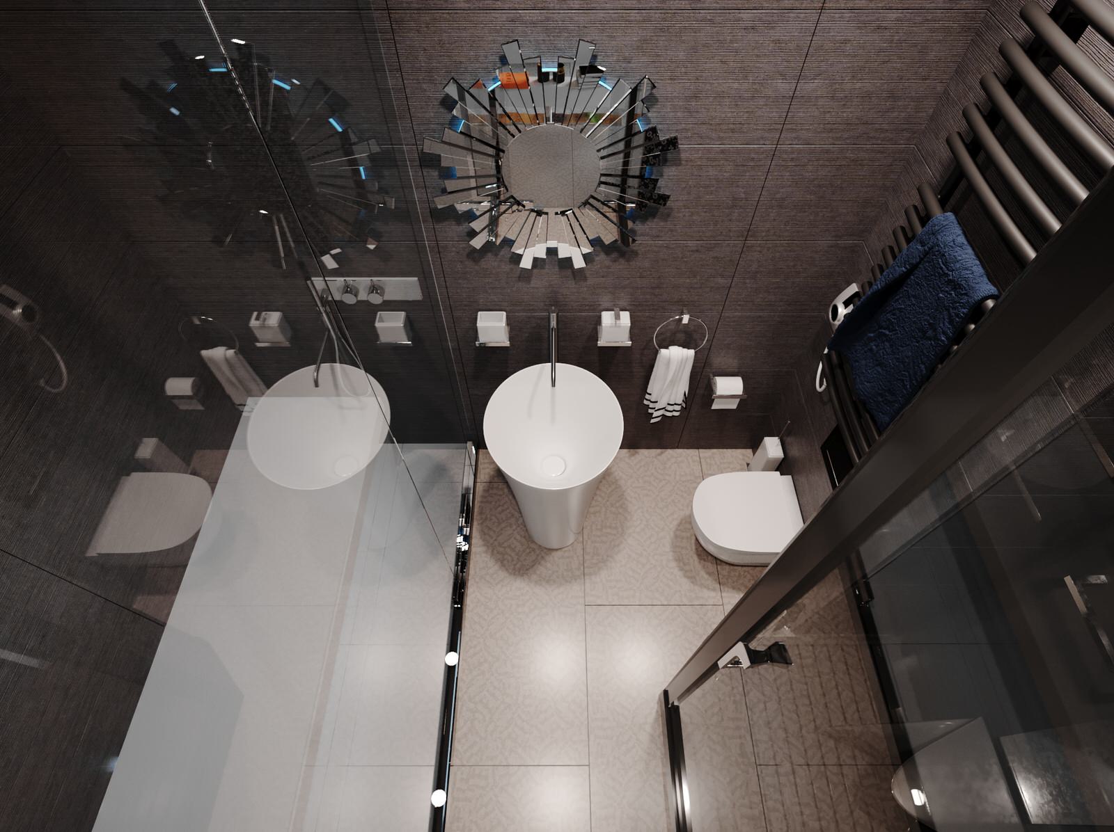 Models in party dresses - дизайн квартиры в стиле лофт и ар-деко, 54 кв.м.