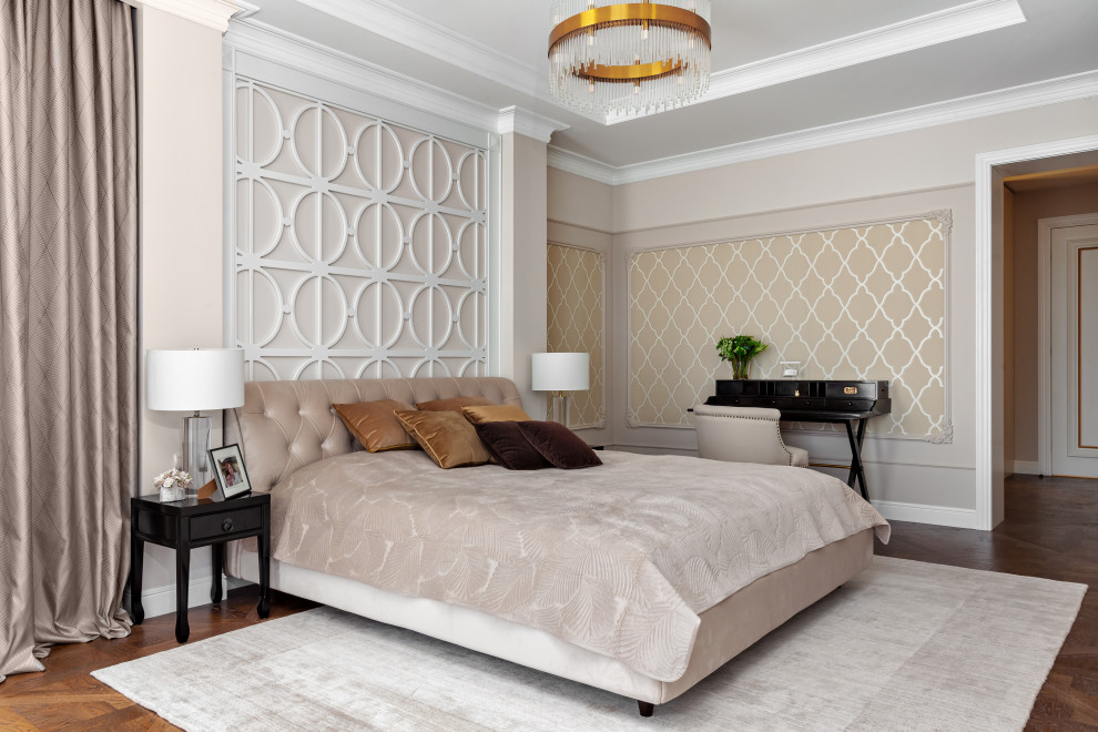 Отделочные работы в спальне. Дом на Новой Риге.