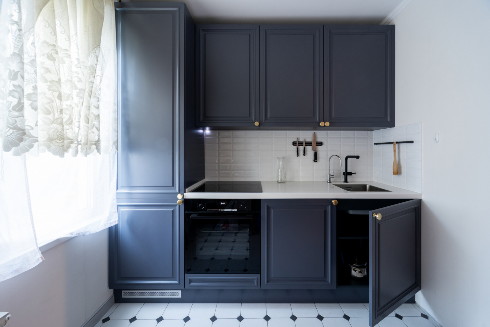 Синяя Кухня в современном стиле