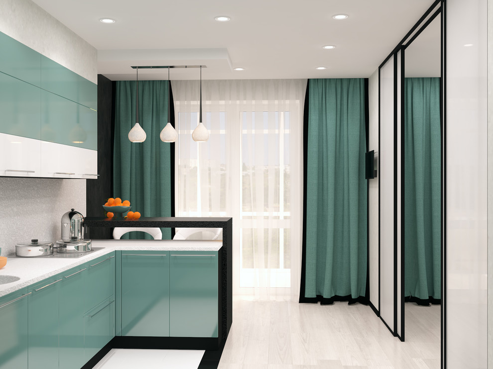 Квартира в палитре "Гауди"