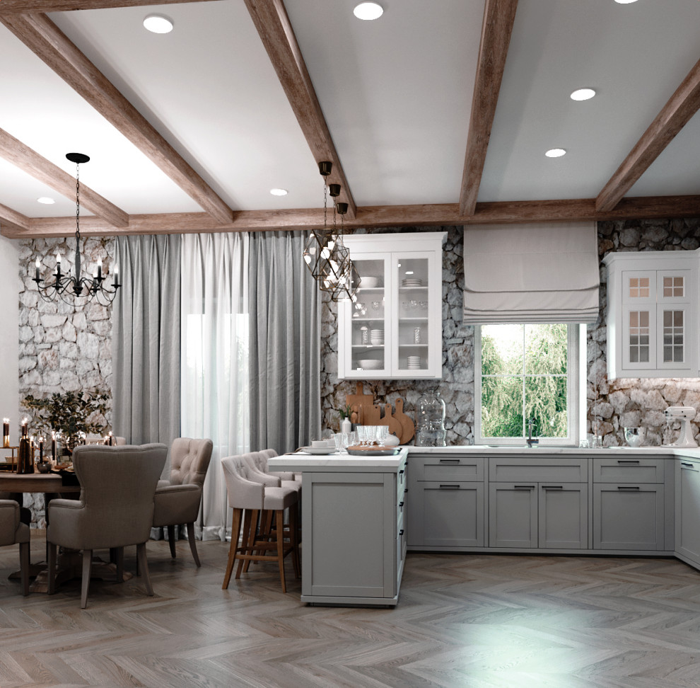 Интерьер загородного дома в стиле Шале