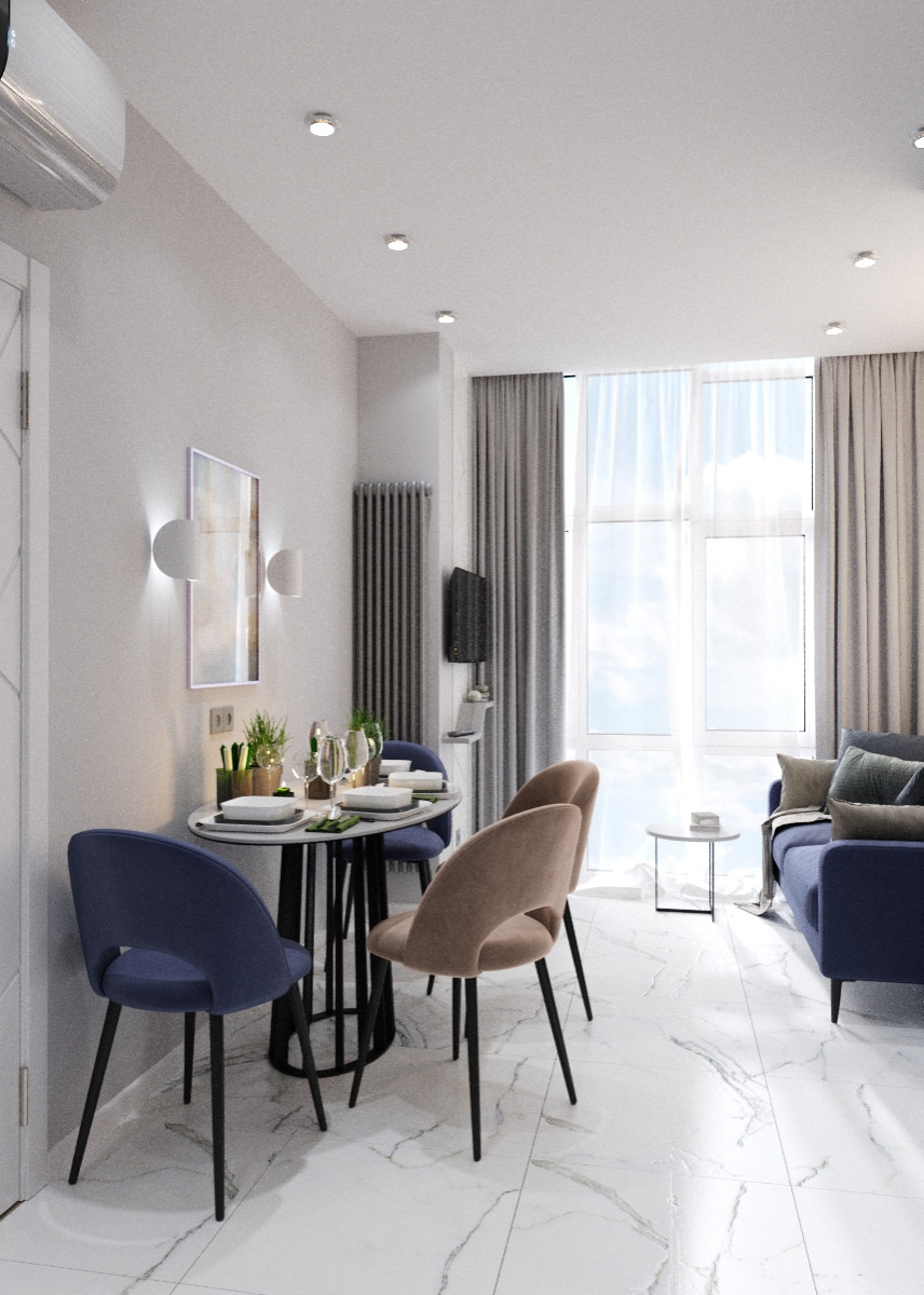 дизайн 2-ух комнатной квартиры