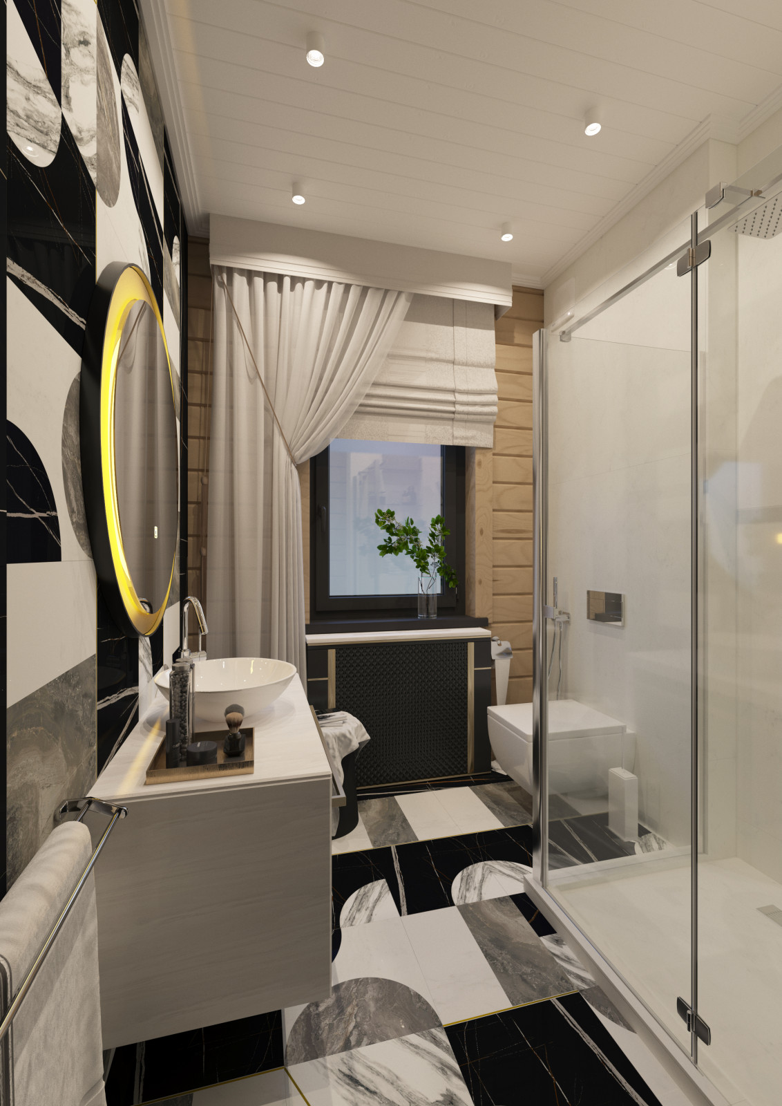 МО д. Супонево ванные комнаты