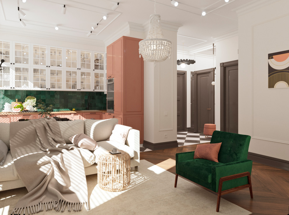 Яркая студия для молодой девушки