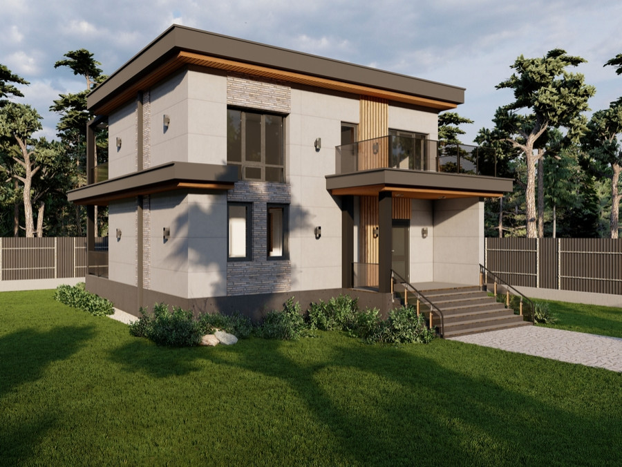 Дизайн фасада дома