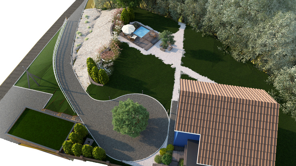 Ландшафтный проект, организация участка.