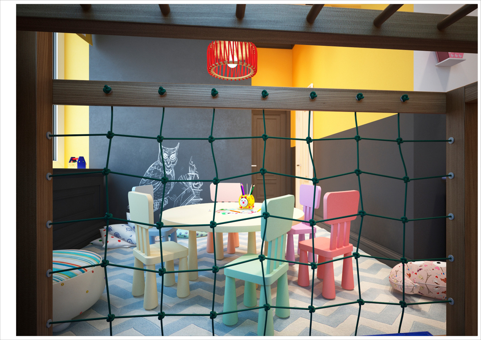 Restaurant_006_визуализация интерьера ресторана в "г. Волгодонск  51"