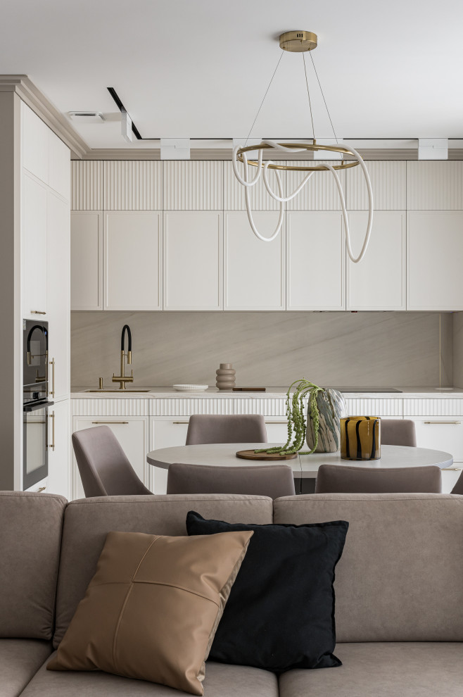 Фото кухни-гостиной в ЖК Ньютон