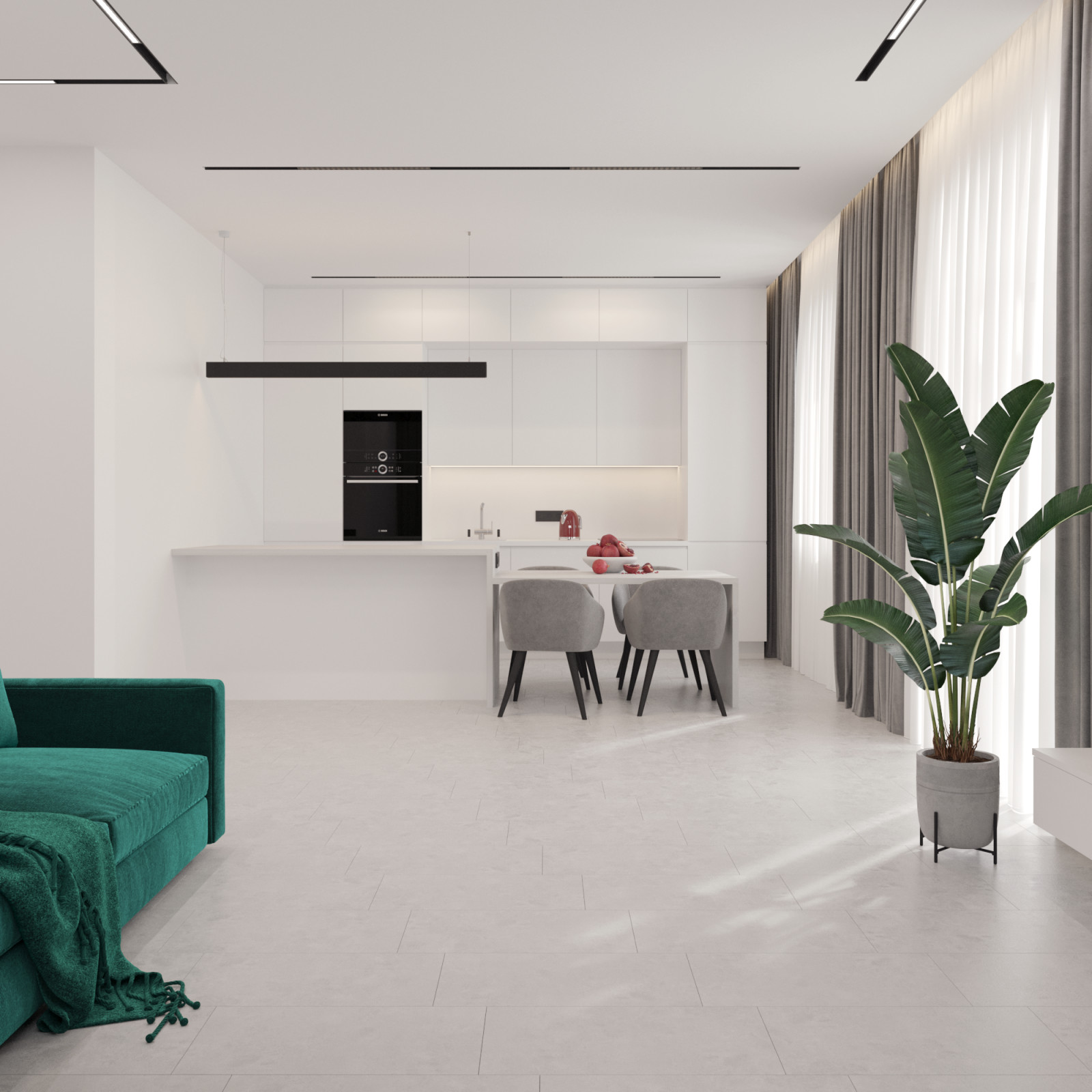 Дизайн-проект загородного дома 100 кв.м.