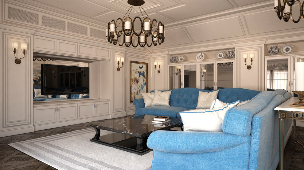 Гостиная. Усадьба  3000 кв.м – Россия, Подмосковье