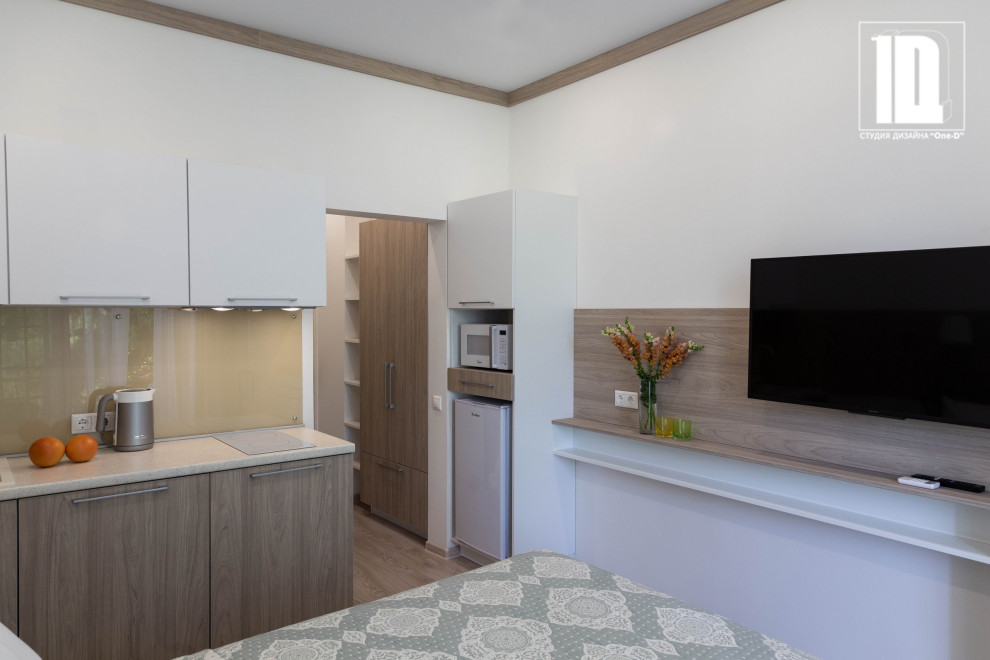 Кухонная зона, тв зона