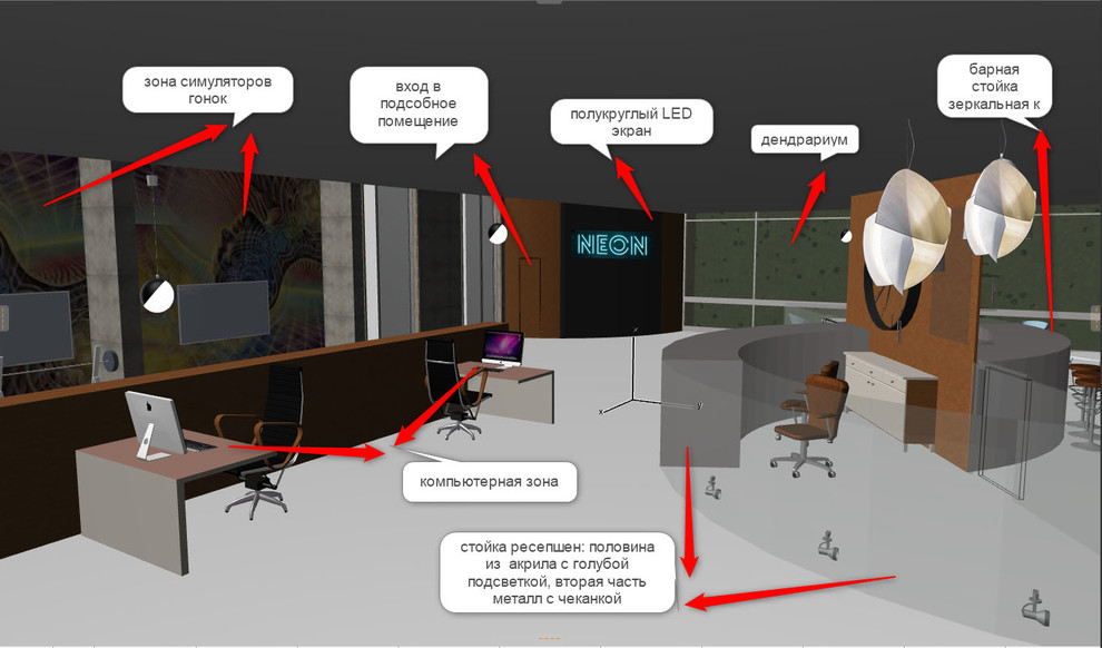 Лаунж зона для ВИП персон крупного автомобильного концерна