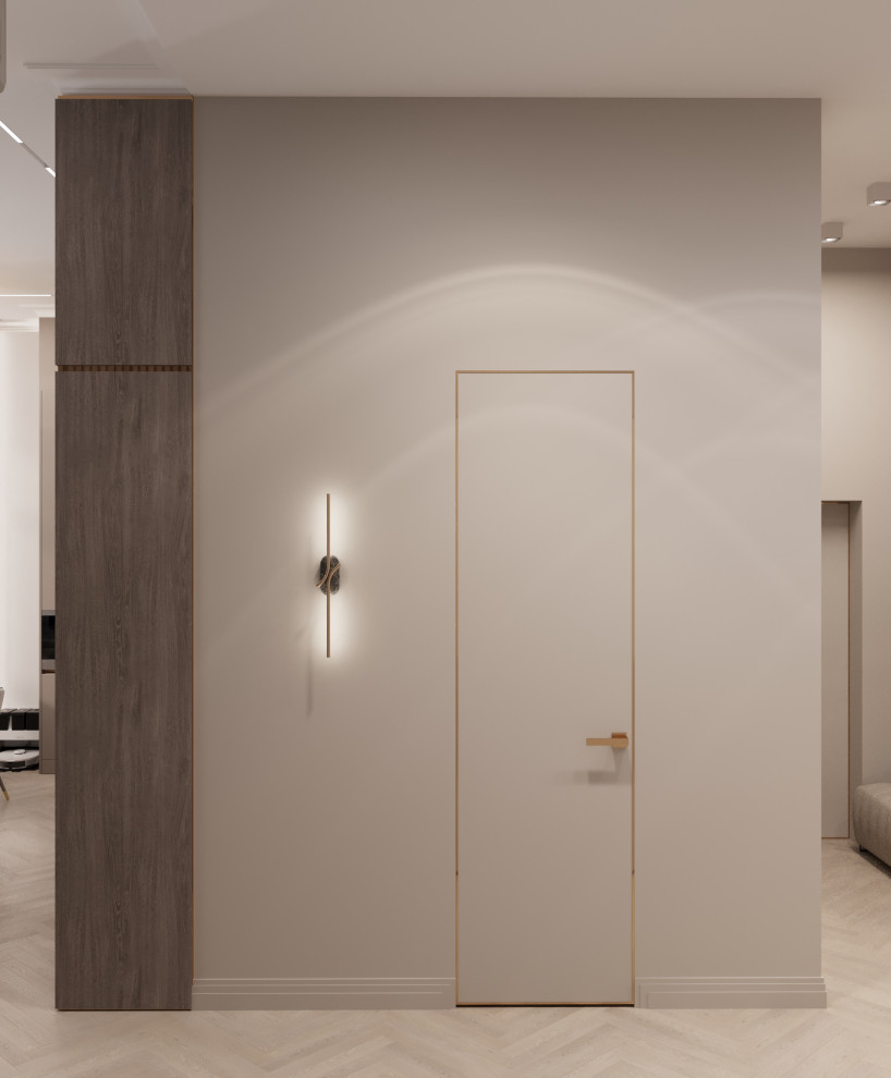 Прихожая-холл в квартире ЖК "Олимпика" г. Екатеринбург