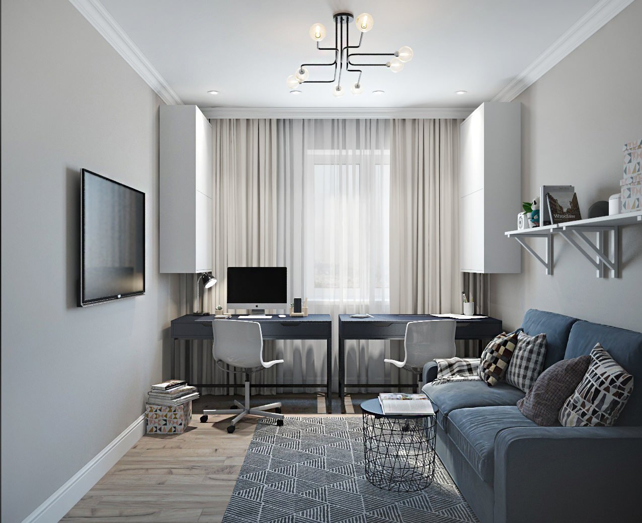 Дизайн проект 4-х комнатной квартиры в ЖК Планета