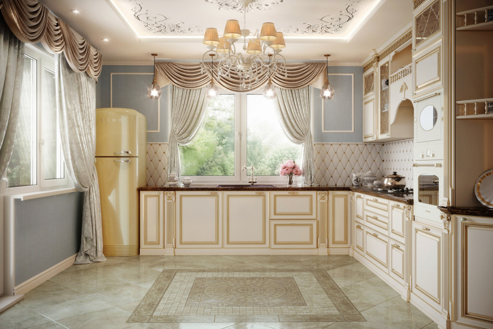 Дизайн кухни-гостиной в загородном доме. Всеволожск