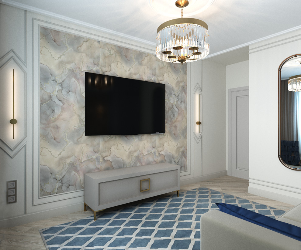 Трехкомнатная квартира в современном классическом стиле