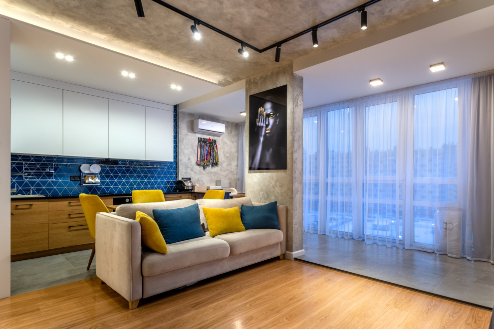 Проект Однокомнатной Квартиры в современном стиле  45кв.м.