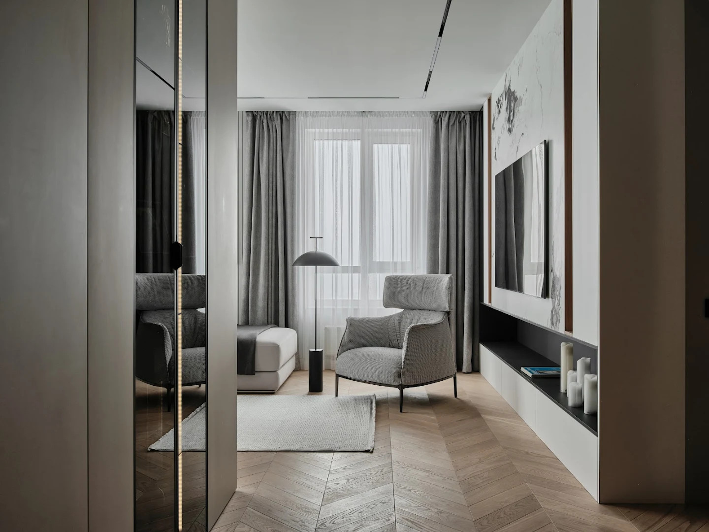 Дизайна-проект кухни гостиной ЖК "Две эпохи"