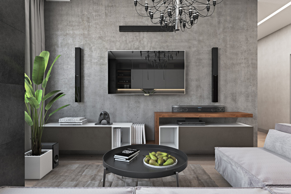 Дизайн интерьера "Многоликость серого"