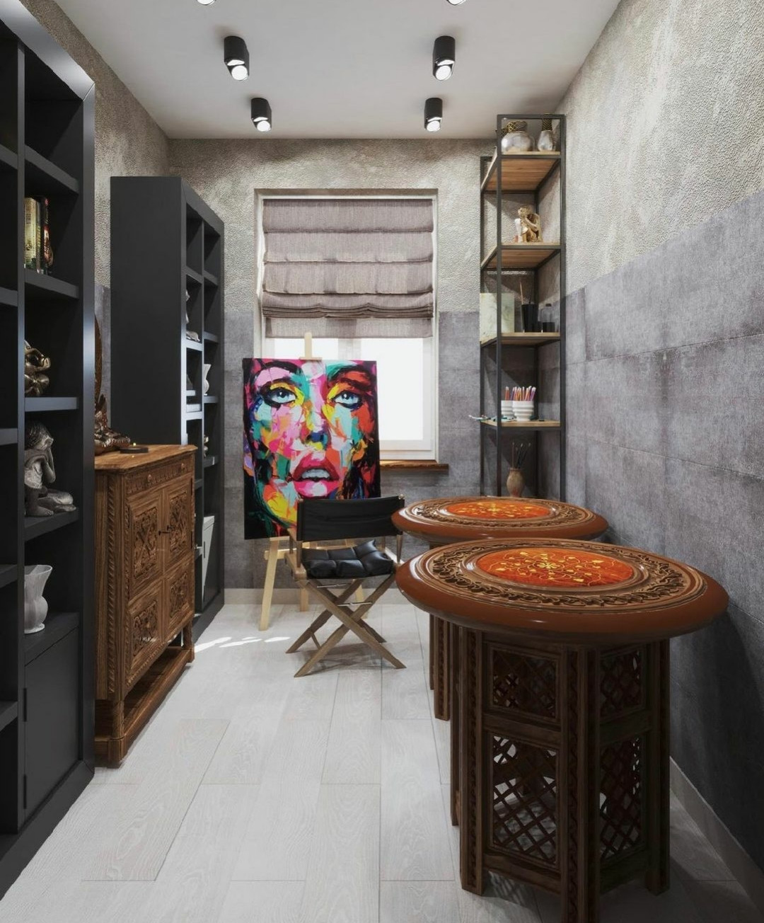 Обложка проекта: Атмосферная зона отдыха в коттедже 120 кв.м.