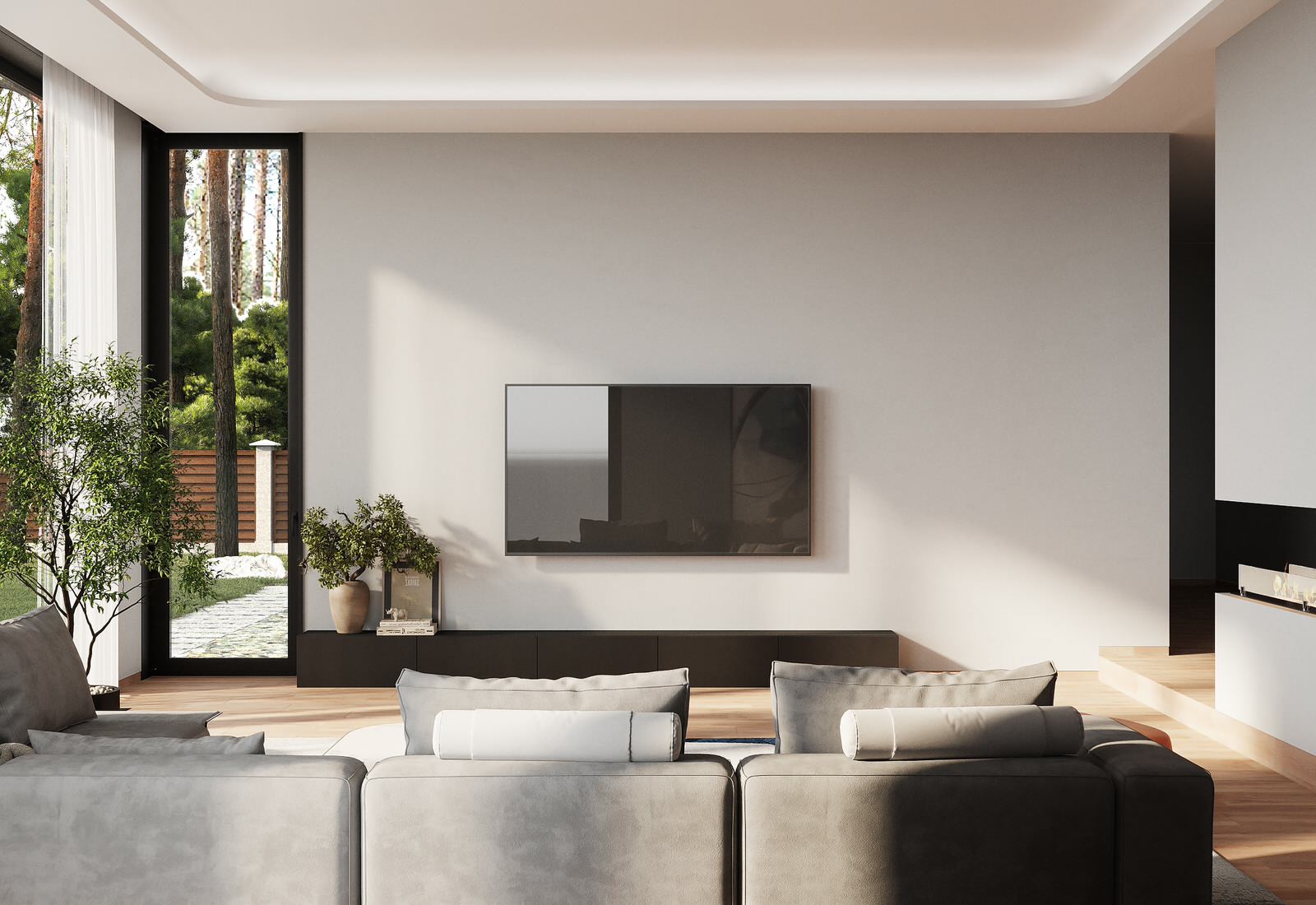 Обложка проекта: Дизайн интерьера и экстерьера, 3D визуализация. Частный дом в Лен. области