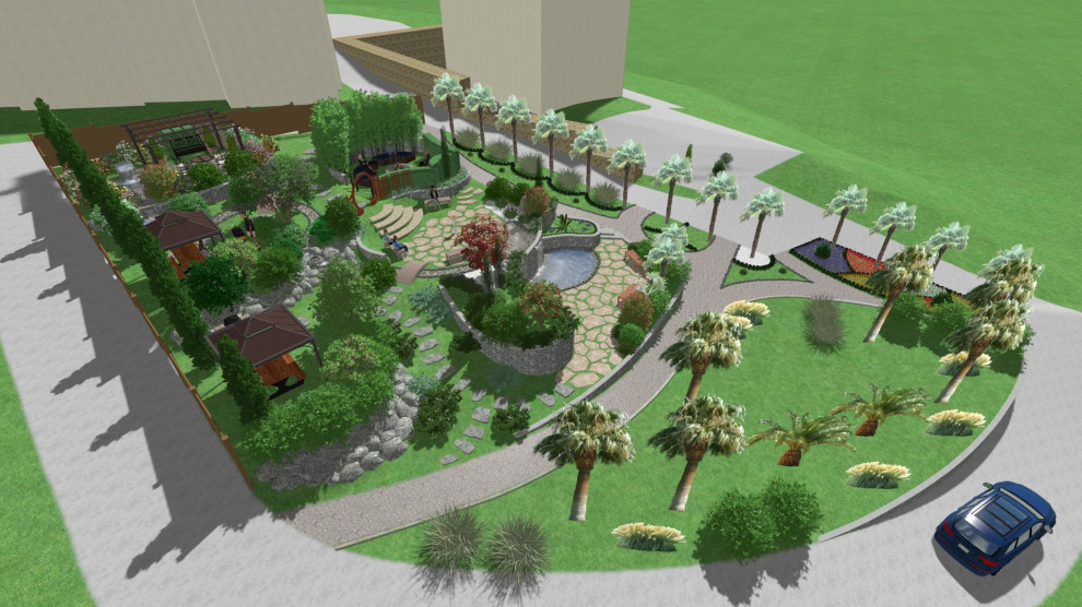 Общественная территория частной гостинницы