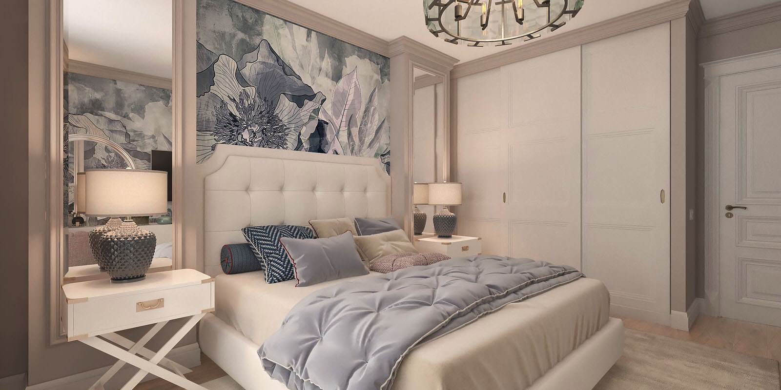 Спальня в светлых тонах с коллекцией Astral